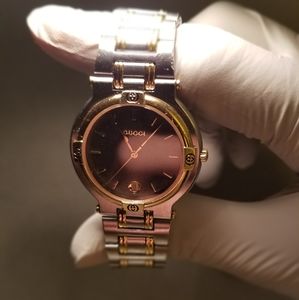 Vintage gucci men 9000m 18k gold plated